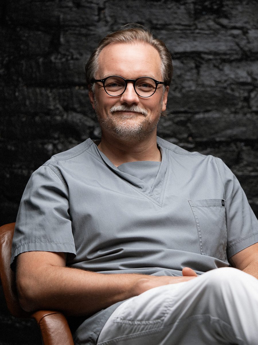 Dr. Ville Kemilä DDS, M.Sc at his practice